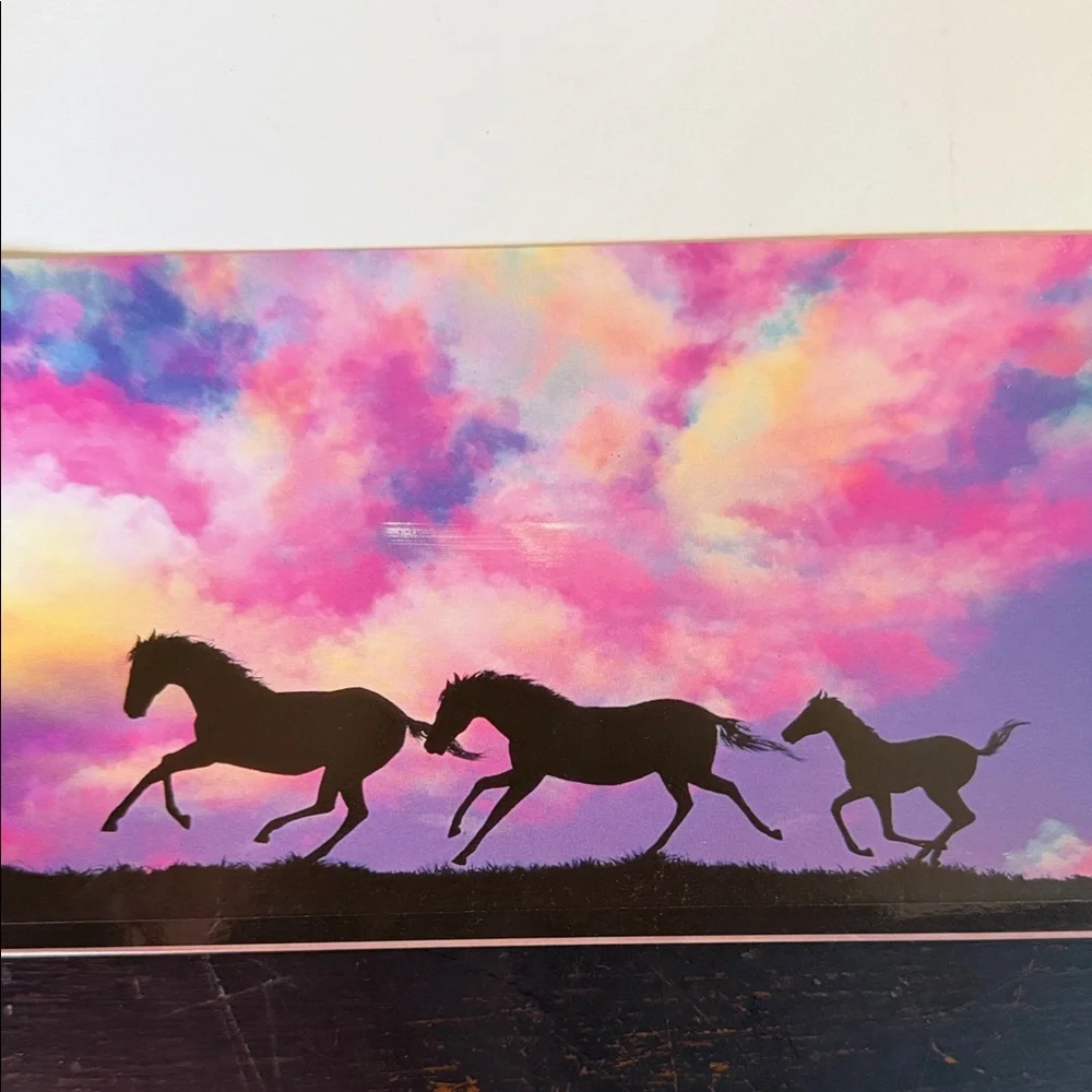 Vintage 90s Horses Folder for work, office, school, organization